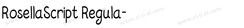 RosellaScript Regula字体转换